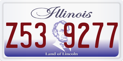 IL license plate Z539277
