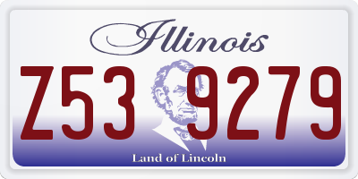 IL license plate Z539279