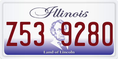 IL license plate Z539280