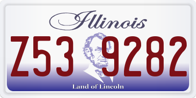 IL license plate Z539282