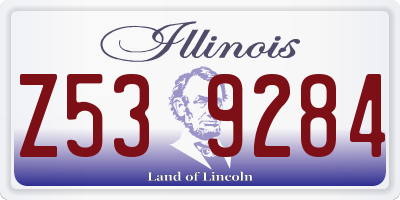 IL license plate Z539284