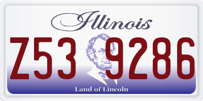 IL license plate Z539286