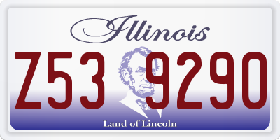 IL license plate Z539290