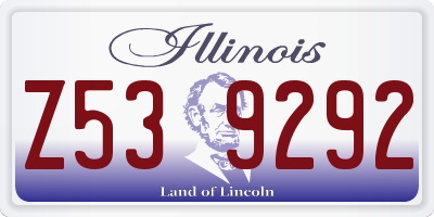 IL license plate Z539292