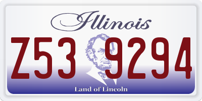 IL license plate Z539294