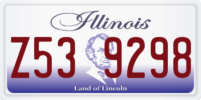 IL license plate Z539298