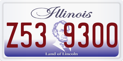 IL license plate Z539300