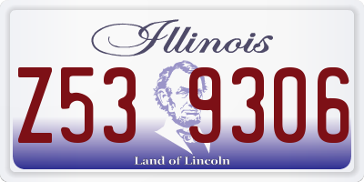 IL license plate Z539306