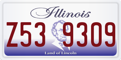 IL license plate Z539309