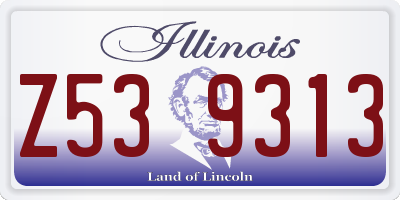 IL license plate Z539313