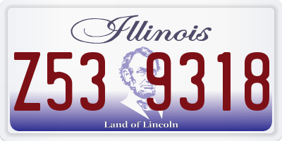 IL license plate Z539318