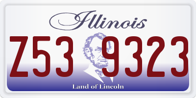 IL license plate Z539323