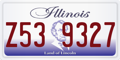 IL license plate Z539327