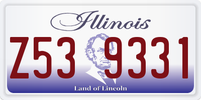 IL license plate Z539331