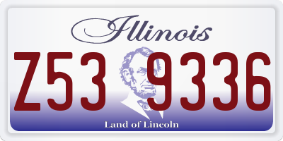 IL license plate Z539336