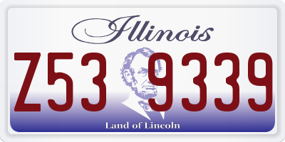 IL license plate Z539339