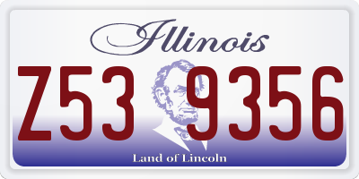 IL license plate Z539356