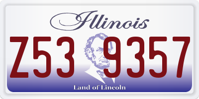 IL license plate Z539357