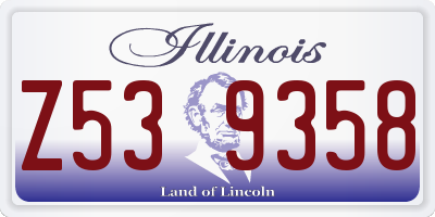 IL license plate Z539358