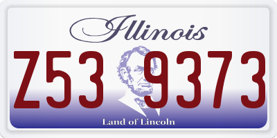 IL license plate Z539373