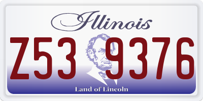 IL license plate Z539376