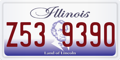 IL license plate Z539390