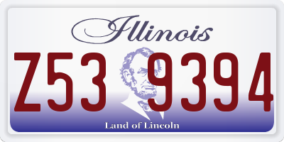 IL license plate Z539394