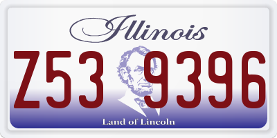 IL license plate Z539396