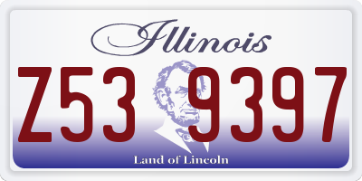 IL license plate Z539397