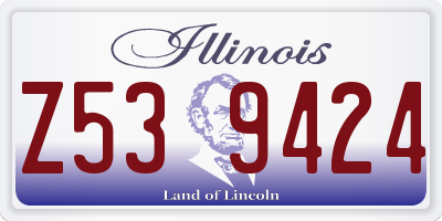 IL license plate Z539424