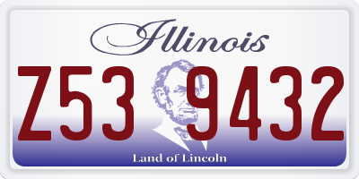 IL license plate Z539432