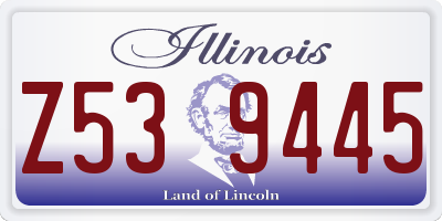 IL license plate Z539445