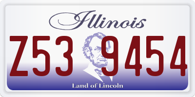 IL license plate Z539454
