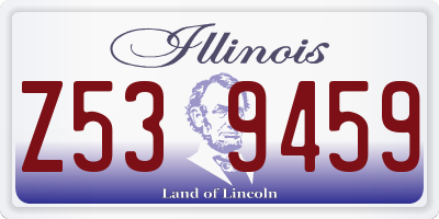 IL license plate Z539459