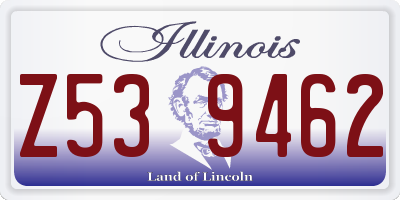 IL license plate Z539462