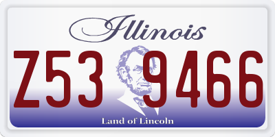 IL license plate Z539466