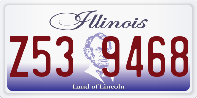 IL license plate Z539468
