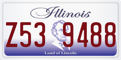 IL license plate Z539488