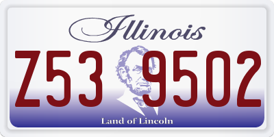 IL license plate Z539502