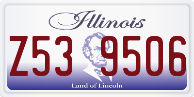 IL license plate Z539506