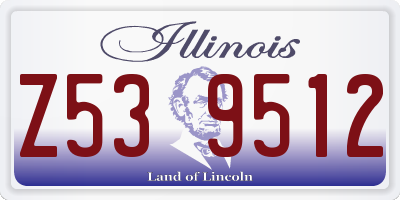 IL license plate Z539512