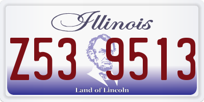 IL license plate Z539513