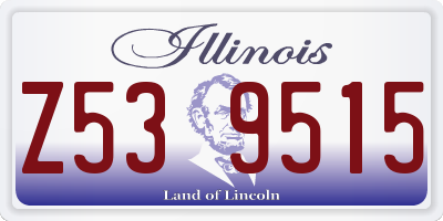 IL license plate Z539515