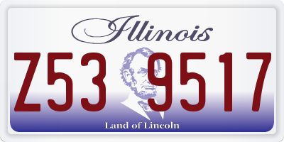 IL license plate Z539517
