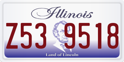 IL license plate Z539518