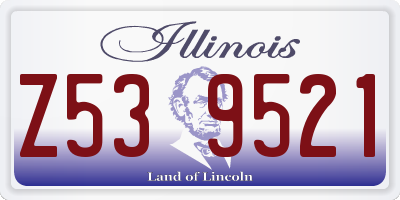 IL license plate Z539521