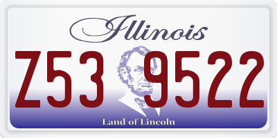 IL license plate Z539522