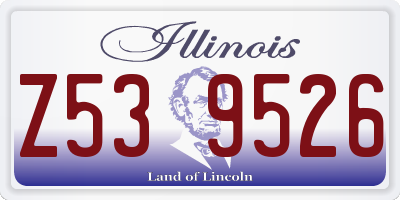 IL license plate Z539526