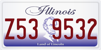 IL license plate Z539532
