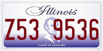 IL license plate Z539536